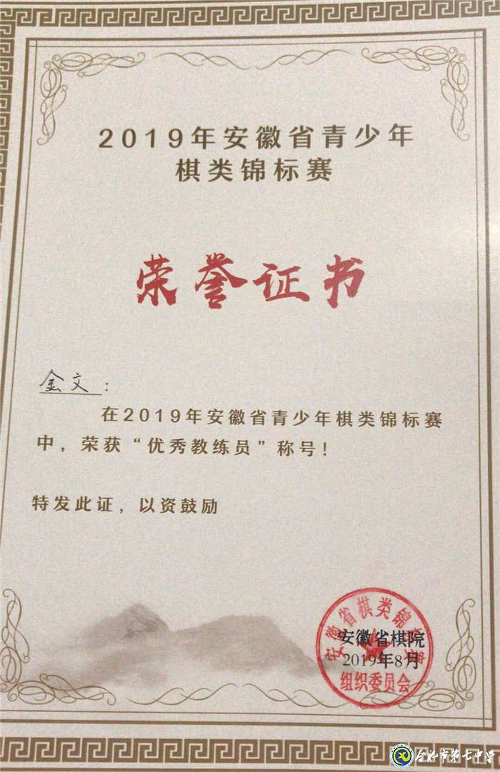合肥七中喜獲2019年安徽省棋類(lèi)錦標(biāo)賽團(tuán)體第二名(圖8)