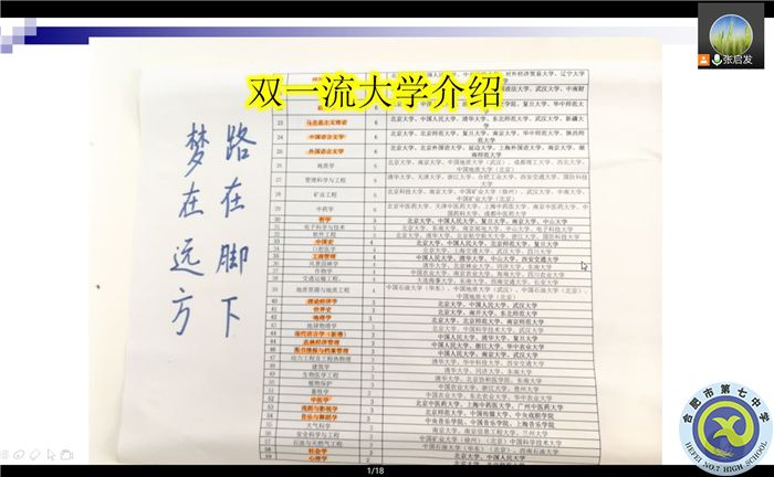 合肥七中高三（1）班新學期線上家長會(圖7)